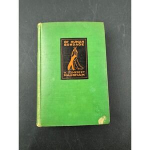 Of Human Bondage W Somerset Maugham Vintage Grosset & Dunlap Green Hardcover
